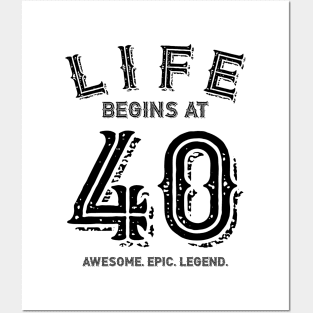Life Begins at 40 Posters and Art
